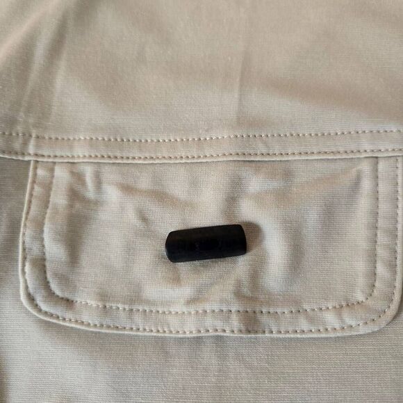 By JJ Womens Beige Quarter Sleeve Pullover Tunic Top Size Medium - Picture 6 of 11